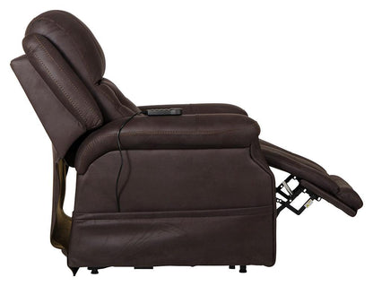 Catnapper - Haywood Power Headrest Power Lift Lay Flat Recliner w/Heat & Massage in Chocolate - 64890141259 veiw 8