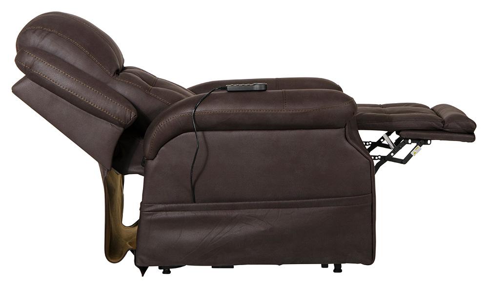 Catnapper - Haywood Power Headrest Power Lift Lay Flat Recliner w/Heat & Massage in Chocolate - 64890141259 veiw 9