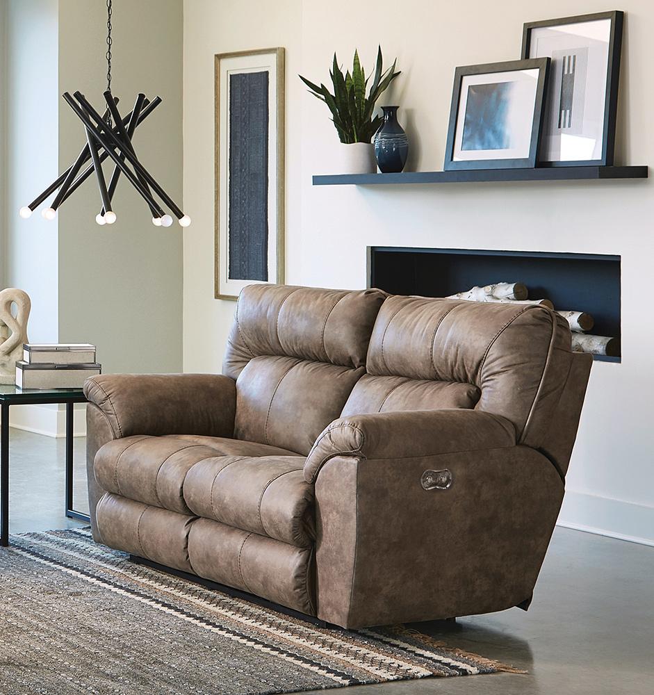 Catnapper - Hollins Power Reclining Loveseat in Coffee - 62652142949 veiw 2