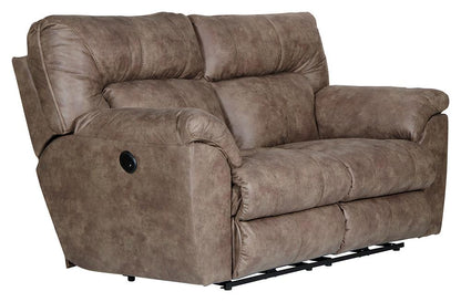 Catnapper - Hollins Power Reclining Loveseat in Coffee - 62652142949 veiw 4