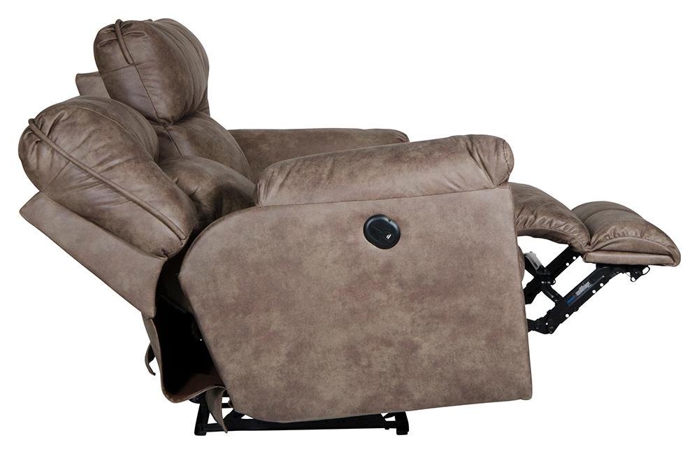 Catnapper - Hollins Power Reclining Loveseat in Coffee - 62652142949 veiw 10