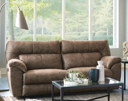 Catnapper - Hollins Power Reclining Sofa in Coffee - 62651/1429-49 view 2