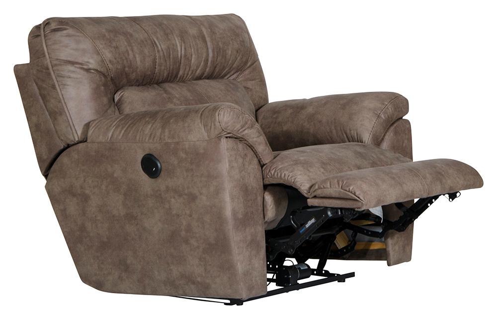 Catnapper - Hollins Power Wall Hugger Recliner in Coffee - 62650-4/1429-49 view 2