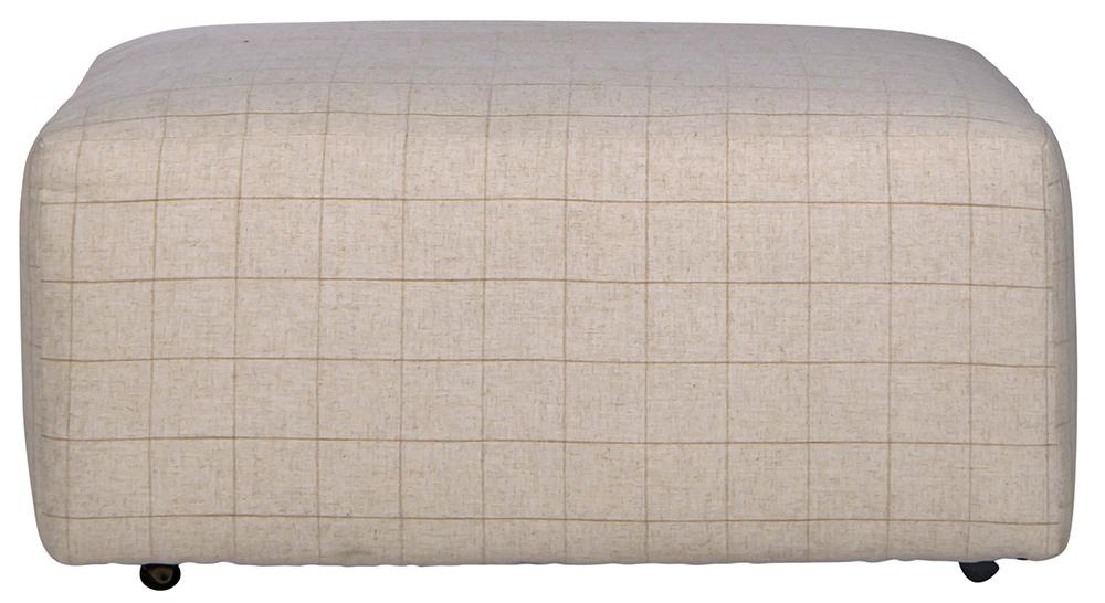 Catnapper - Justine Castered Cocktail Ottoman in Wheat - 38812172826 veiw 2