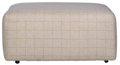 Catnapper - Justine Castered Cocktail Ottoman in Wheat - 38812172826 veiw 2
