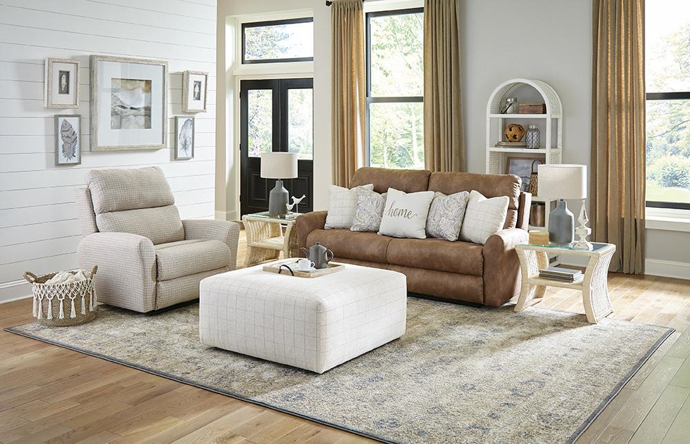 Catnapper - Justine Lay Flat Extra Wide Recliner in Sandstone - 38807215926 veiw 8