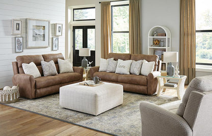 Catnapper - Justine Lay Flat Reclining Loveseat in Burlap/Wheat - 3882181119172826 veiw 9
