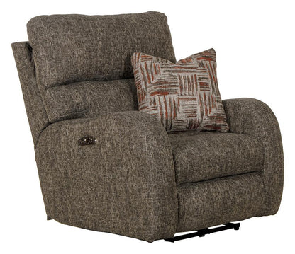 Catnapper - Liam Power Headrest Power Lay Flat Recliner in Coal/Peat - 639007216648216754 veiw 1