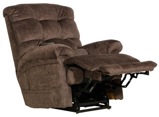 Catnapper - Longevity Power Lift Lay Flat Recliner w/Dual Motor/ Extended Ottoman/Trendelenburg Recline/ Heat/Massage in Chocolate - 4892/1792-29/2792-29 view 1