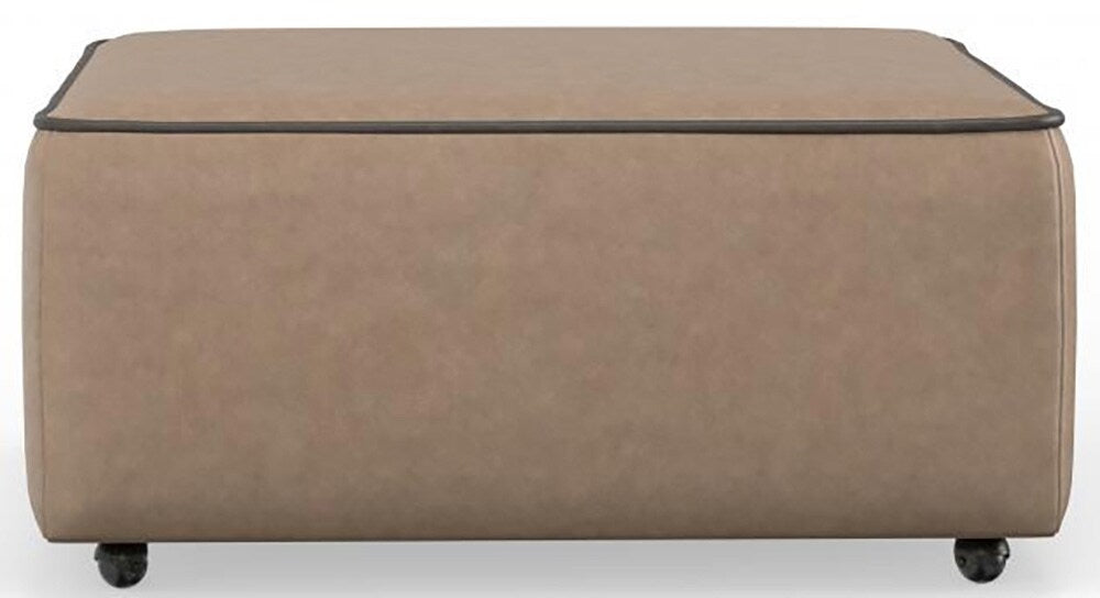 Catnapper - Nico Castered Cocktail Ottoman in Khaki/Walnut - 350-12/1419-38/1419-49 veiw 5