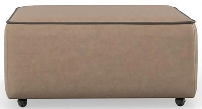 Catnapper - Nico Castered Cocktail Ottoman in Khaki/Walnut - 350-12/1419-38/1419-49 veiw 5