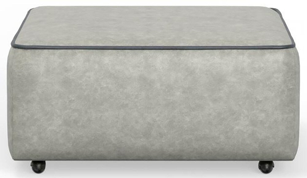 Catnapper - Nico Castered Cocktail Ottoman in Silver/Twilight - 350-12/1419-18/1419-53 veiw 2