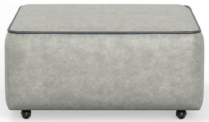 Catnapper - Nico Castered Cocktail Ottoman in Silver/Twilight - 350-12/1419-18/1419-53 veiw 2