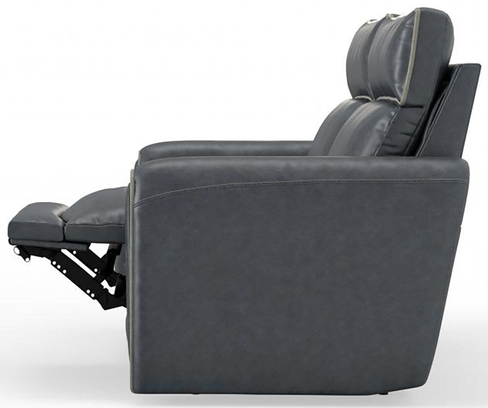 Catnapper - Nico Power Headrest Reclining Loveseat in Twilight/Silver - 63502/1419-53/1419-18 veiw 7