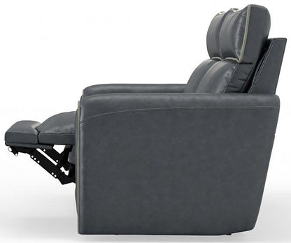 Catnapper - Nico Power Headrest Reclining Loveseat in Twilight/Silver - 63502/1419-53/1419-18 veiw 7