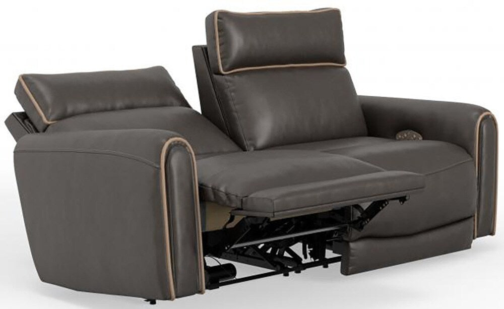 Catnapper - Nico Power Headrest Reclining Sofa in Walnut/Khaki - 63501/1419-49/1419-38 veiw 2