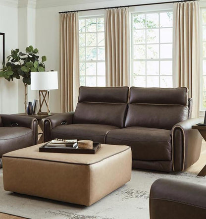 Catnapper - Nico Power Headrest Reclining Sofa in Walnut/Khaki - 63501/1419-49/1419-38 veiw 9