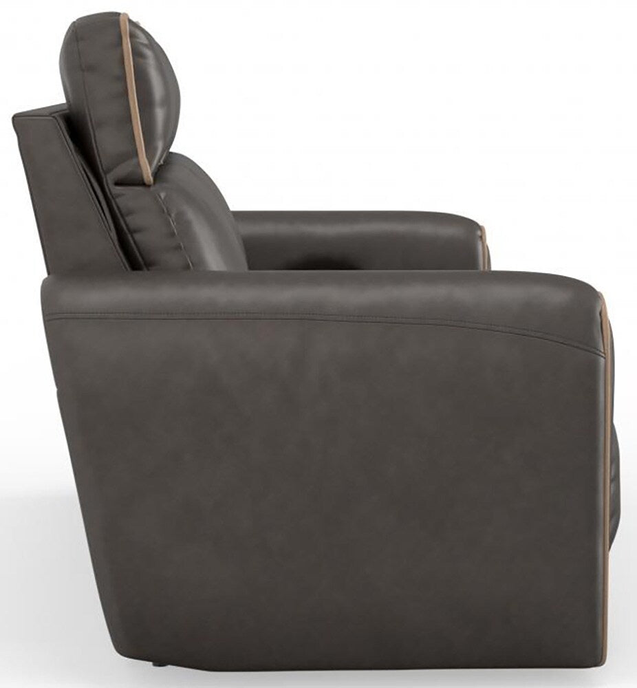 Catnapper - Nico Power Headrest Reclining Sofa in Walnut/Khaki - 63501/1419-49/1419-38 veiw 10