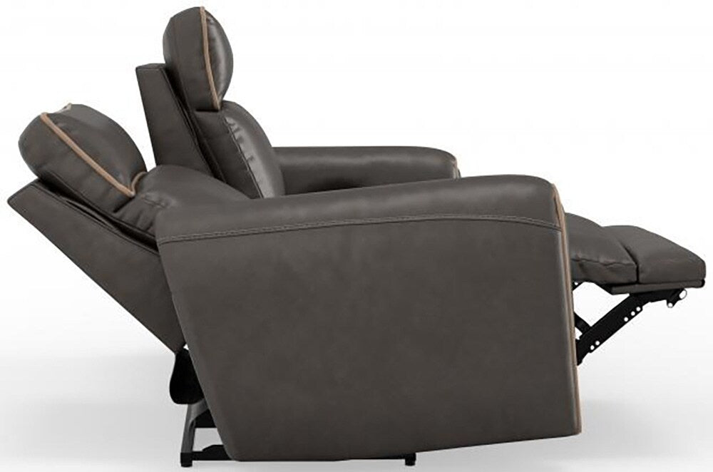 Catnapper - Nico Power Headrest Reclining Sofa in Walnut/Khaki - 63501/1419-49/1419-38 veiw 13