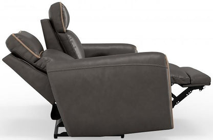 Catnapper - Nico Power Headrest Reclining Sofa in Walnut/Khaki - 63501/1419-49/1419-38 veiw 13