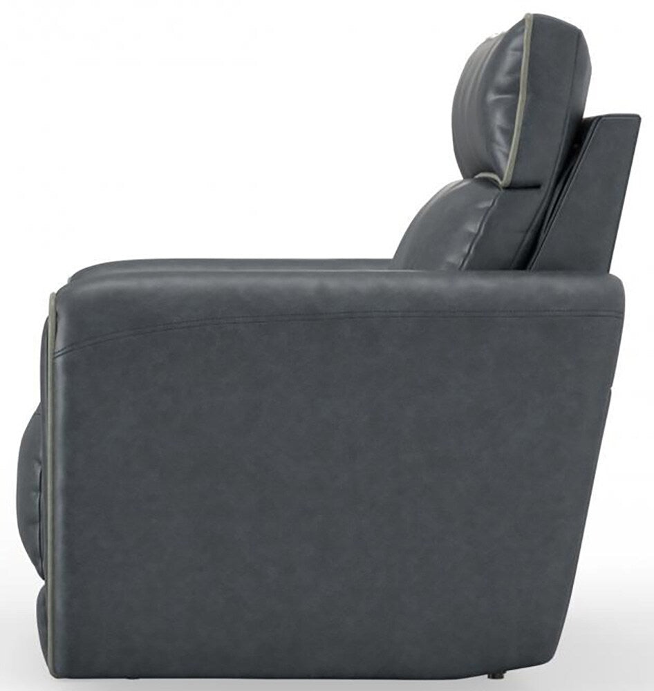 Catnapper - Nico Power Headrest Wall Hugger Recliner in Twilight/Silver - 63500-4/1419-53/1419-18 veiw 4