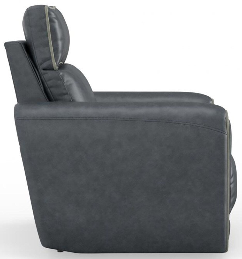 Catnapper - Nico Power Headrest Wall Hugger Recliner in Twilight/Silver - 63500-4/1419-53/1419-18 veiw 5