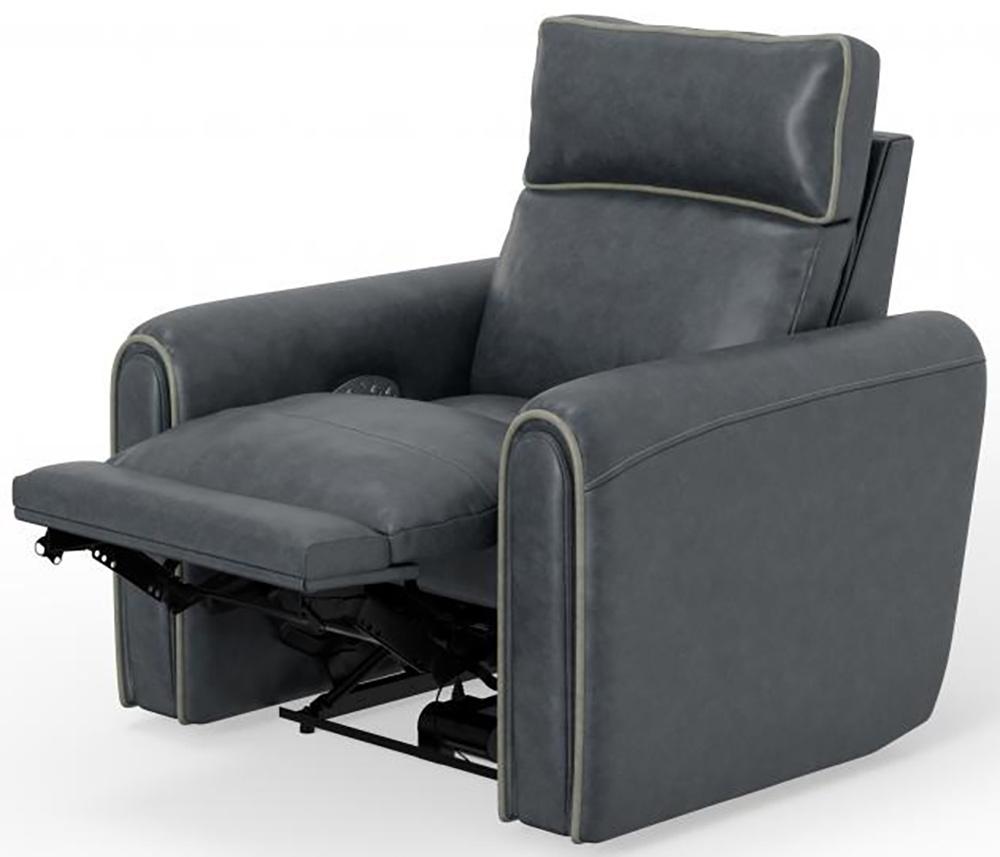 Catnapper - Nico Power Headrest Wall Hugger Recliner in Twilight/Silver - 63500-4/1419-53/1419-18 veiw 11