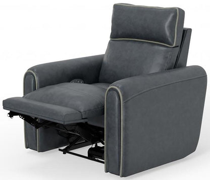 Catnapper - Nico Power Headrest Wall Hugger Recliner in Twilight/Silver - 63500-4/1419-53/1419-18 veiw 11