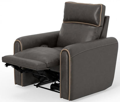 Catnapper - Nico Power Headrest Wall Hugger Recliner in Walnut/Khaki - 63500-4/1419-49/1419-38 veiw 9