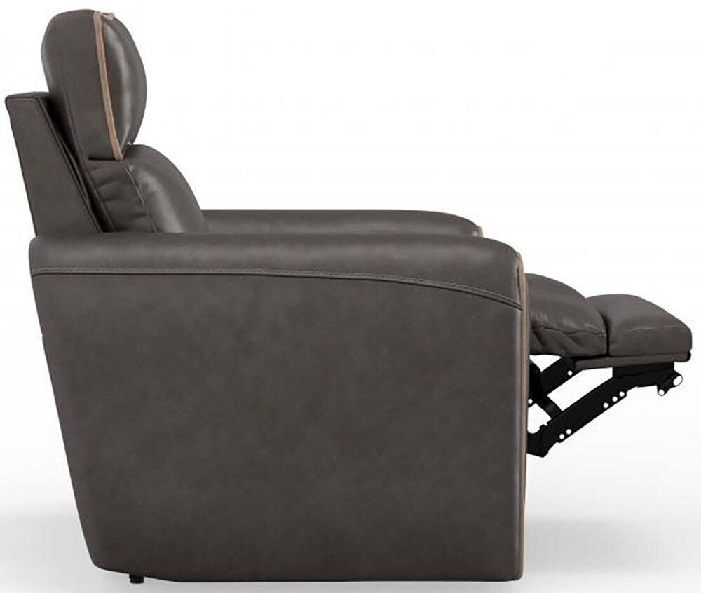 Catnapper - Nico Power Headrest Wall Hugger Recliner in Walnut/Khaki - 63500-4/1419-49/1419-38 veiw 11