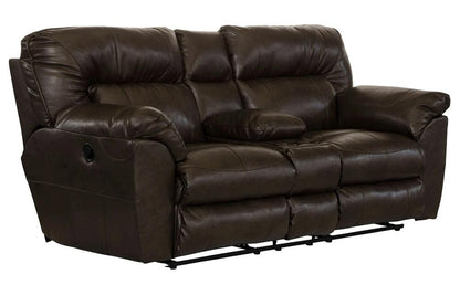 Catnapper - Nolan Power Extra Wide Reclining Console Loveseat w/ Storage & Cupholders in Godiva - 64049122329302329 veiw 1