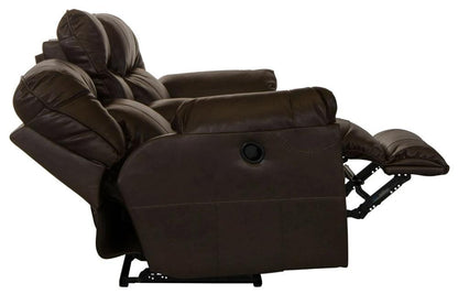 Catnapper - Nolan Power Extra Wide Reclining Console Loveseat w/ Storage & Cupholders in Godiva - 64049122329302329 veiw 3