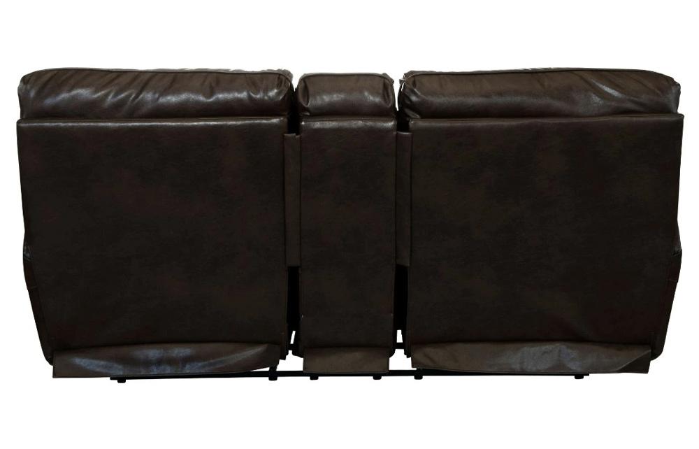 Catnapper - Nolan Power Extra Wide Reclining Console Loveseat w/ Storage & Cupholders in Godiva - 64049122329302329 veiw 4