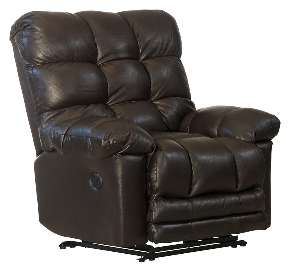 Catnapper - Piazza Power Lay Flat Recliner w/X-tra Comfort Footrest in Chocolate - 6477671283930839 veiw 1