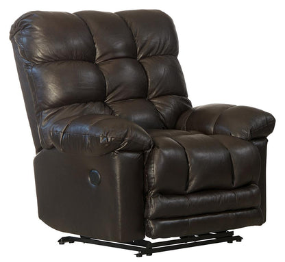 Catnapper - Piazza Power Lay Flat Recliner w/X-tra Comfort Footrest in Chocolate - 6477671283930839 veiw 1