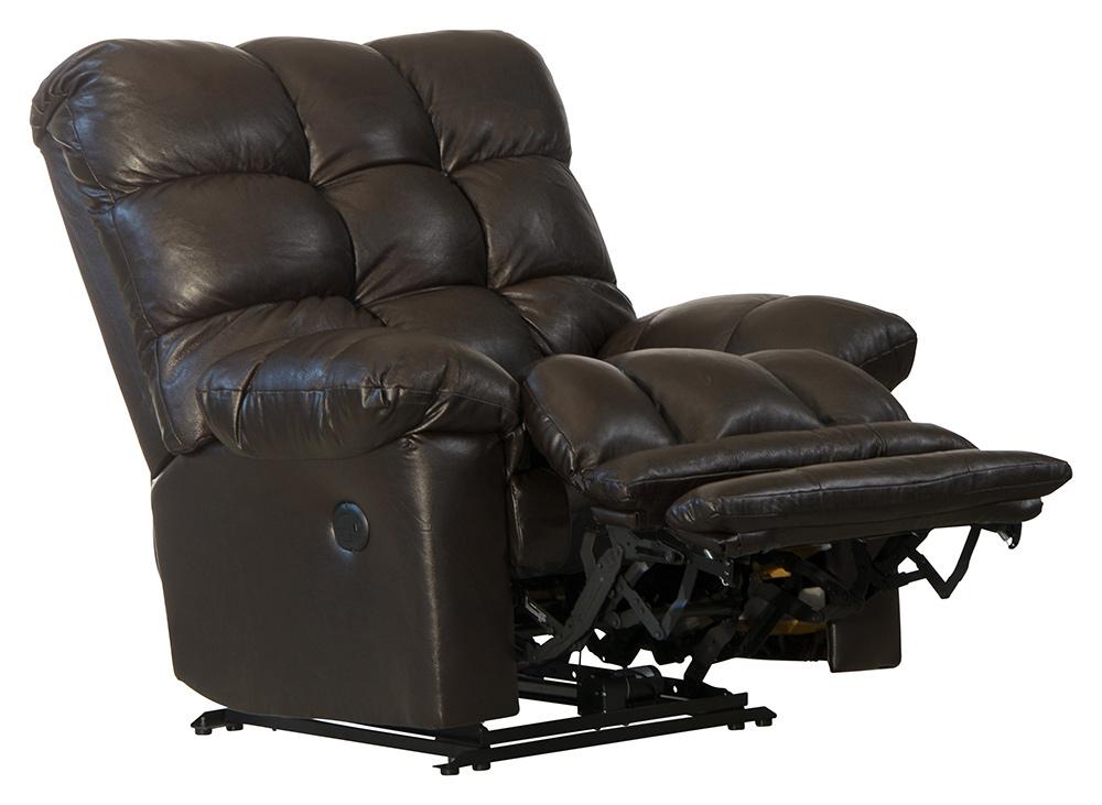Catnapper - Piazza Power Lay Flat Recliner w/X-tra Comfort Footrest in Chocolate - 6477671283930839 veiw 2
