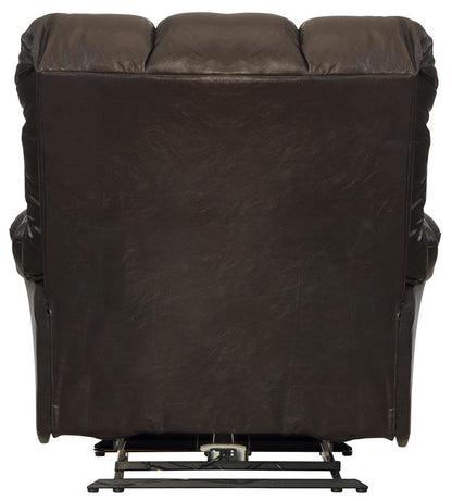 Catnapper - Piazza Power Lay Flat Recliner w/X-tra Comfort Footrest in Chocolate - 6477671283930839 veiw 3