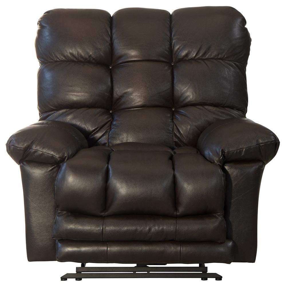 Catnapper - Piazza Power Lay Flat Recliner w/X-tra Comfort Footrest in Chocolate - 6477671283930839 veiw 4