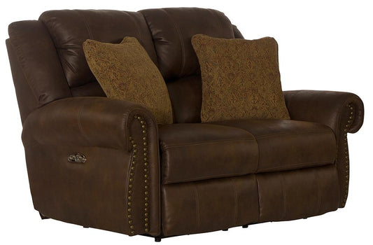 Catnapper - Pickett Power Headrest Power Reclining Loveseat in Walnut - 63132117629127629 veiw 1