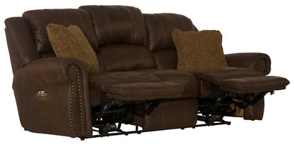 Catnapper - Pickett Power Headrest Power Reclining Sofa in Walnut - 63131117629127629 veiw 3