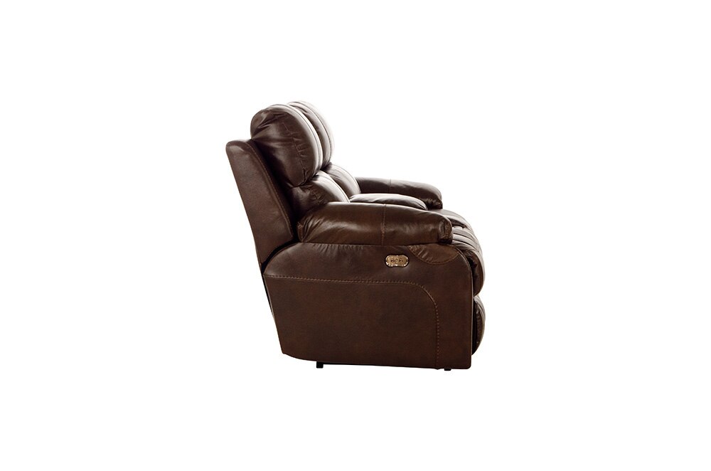 Catnapper - Positano Power Reclining Console Loveseat w/Storage & Cupholders in Cocoa - 64999/1268-09/3068-09 view 6