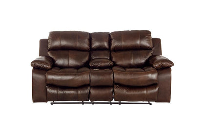 Catnapper - Positano Reclining Console Loveseat w/Storage & Cupholders in Cocoa - 49991268930689 veiw 5