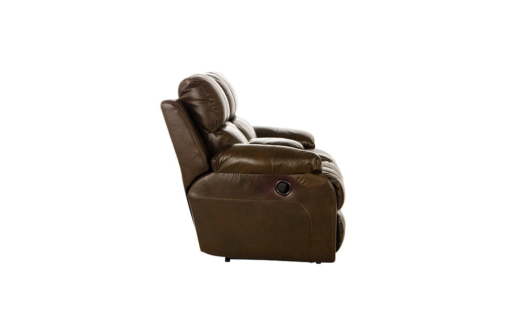 Catnapper - Positano Reclining Console Loveseat w/Storage & Cupholders in Cocoa - 4999/1268-09/3068-09 view 6