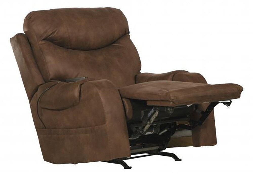 Catnapper - Recharger Power Headrest Power Rocker Recliner w/CR3 Heat/Massage/Lumbar in Chocolate - 64102-2/1428-79 veiw 2