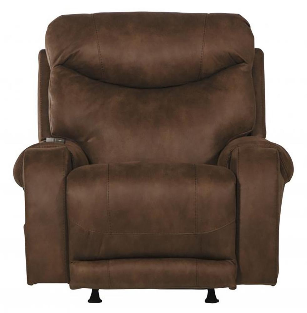 Catnapper - Recharger Power Headrest Power Rocker Recliner w/CR3 Heat/Massage/Lumbar in Chocolate - 64102-2/1428-79 veiw 4