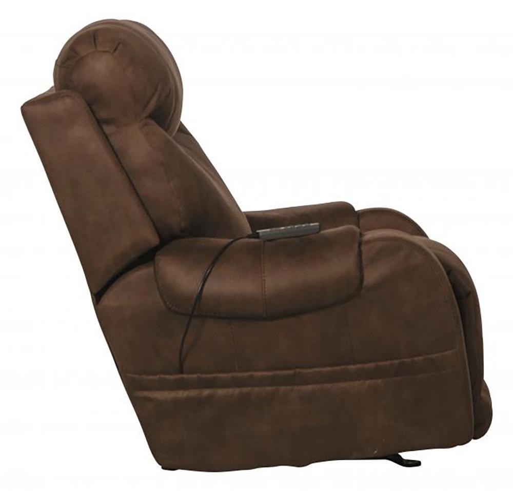 Catnapper - Recharger Power Headrest Power Rocker Recliner w/CR3 Heat/Massage/Lumbar in Chocolate - 64102-2/1428-79 veiw 5