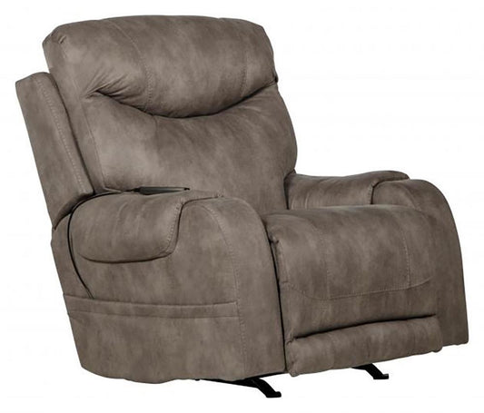 Catnapper - Recharger Power Headrest Power Rocker Recliner w/CR3 Heat/Massage/Lumbar in Charcoal - 64102-2/1428-68 view 1
