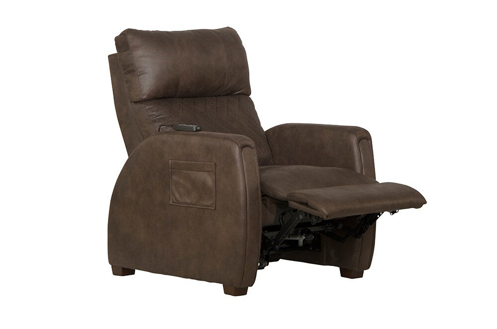 Catnapper - Relaxer Power Headrest Power Lay Flat Recliner w/CR3 Heat/Massage/Lumbar/Zero Gravity in Bark - 764106-7/1276-89/1417-89 view 2