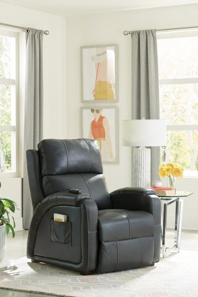 Catnapper - Reliever Power Headrest Power Lay Flat Recliner w/CR3 Heat/Massage/Lumbar/Zero Gravity in Gunmetal - 764795-7/1273-58/3073-58 veiw 5