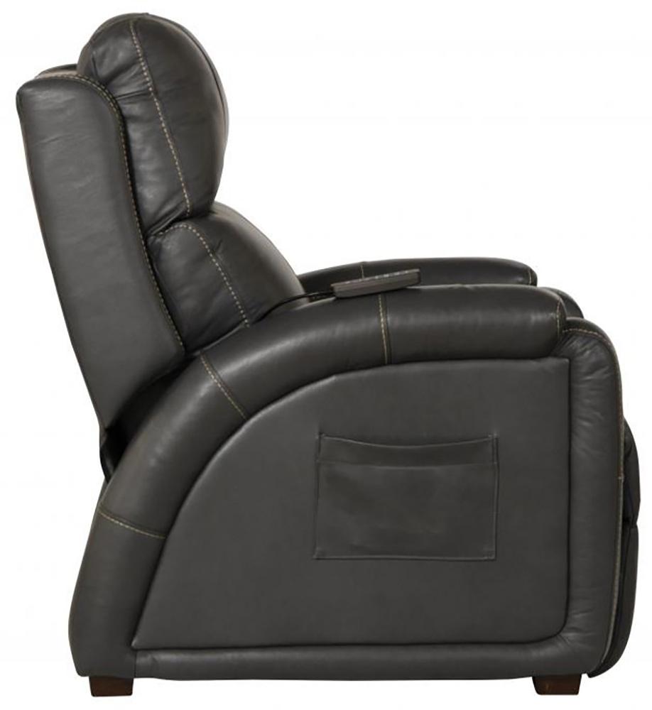 Catnapper - Reliever Power Headrest Power Lay Flat Recliner w/CR3 Heat/Massage/Lumbar/Zero Gravity in Gunmetal - 764795-7/1273-58/3073-58 veiw 8